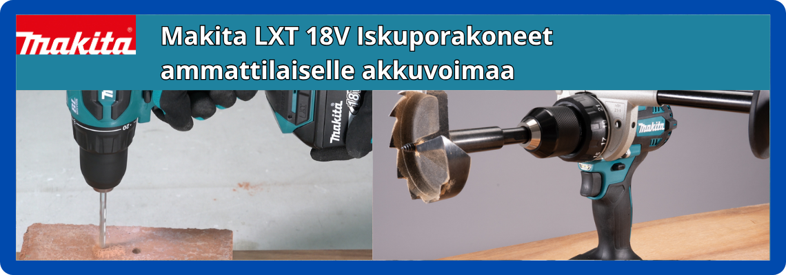 Makita 18V iskuporakoneet
